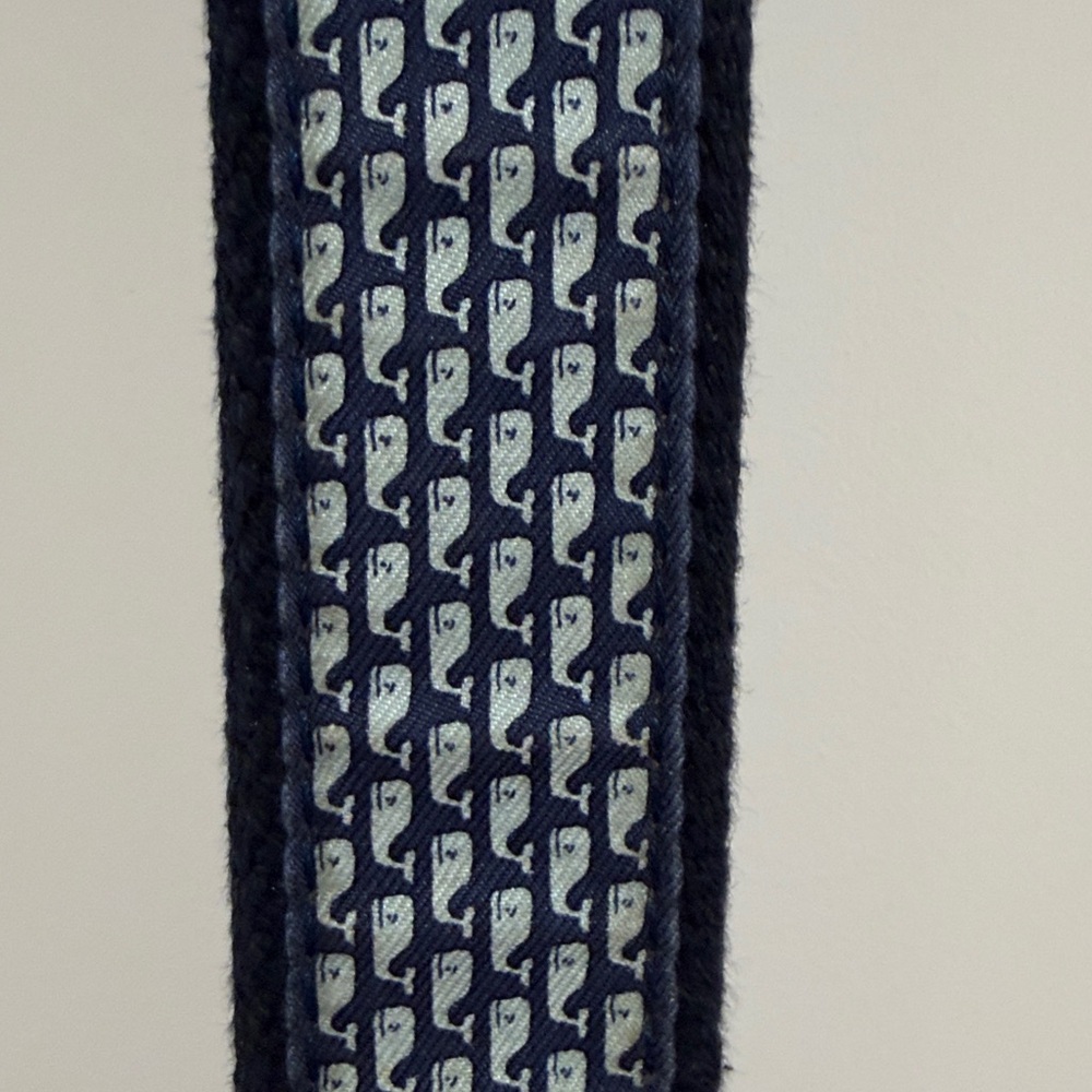 Vineyard Vines Men’s Navy Blue and White Whale Belt Size 30 Preppy